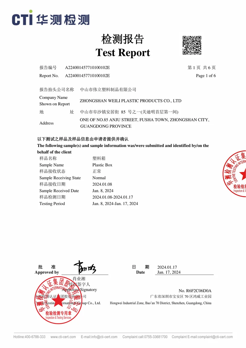 Compression test report (Series 8)