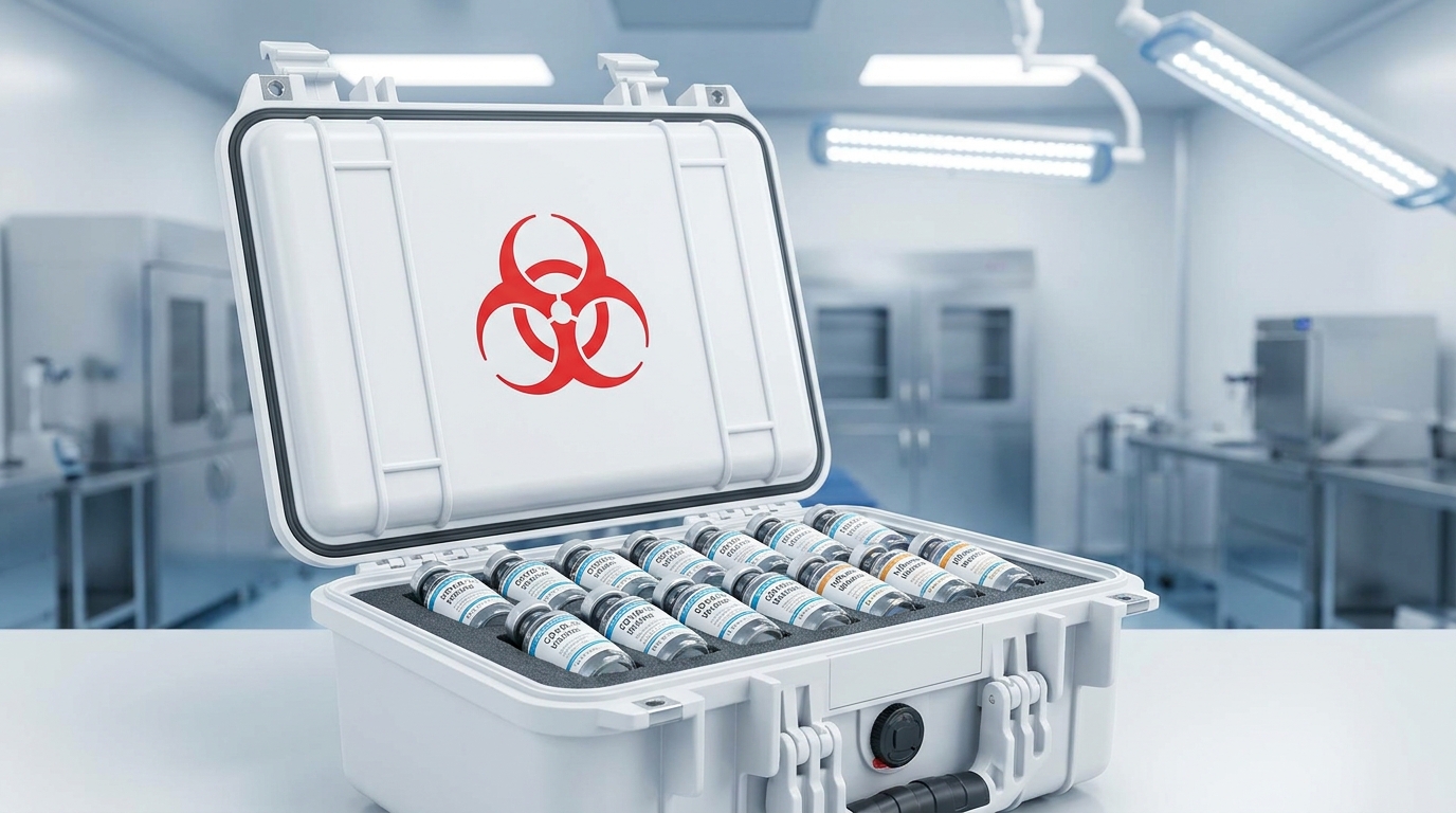 KeXinMaterials medical-grade case for vaccines and biological samples
